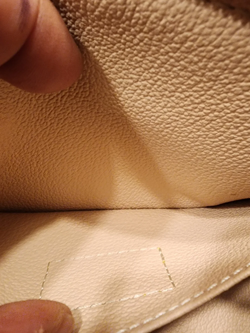 Louis Vuitton Damier Azur Small Zip Cosmetic Pouch in Cream & Light Blue
